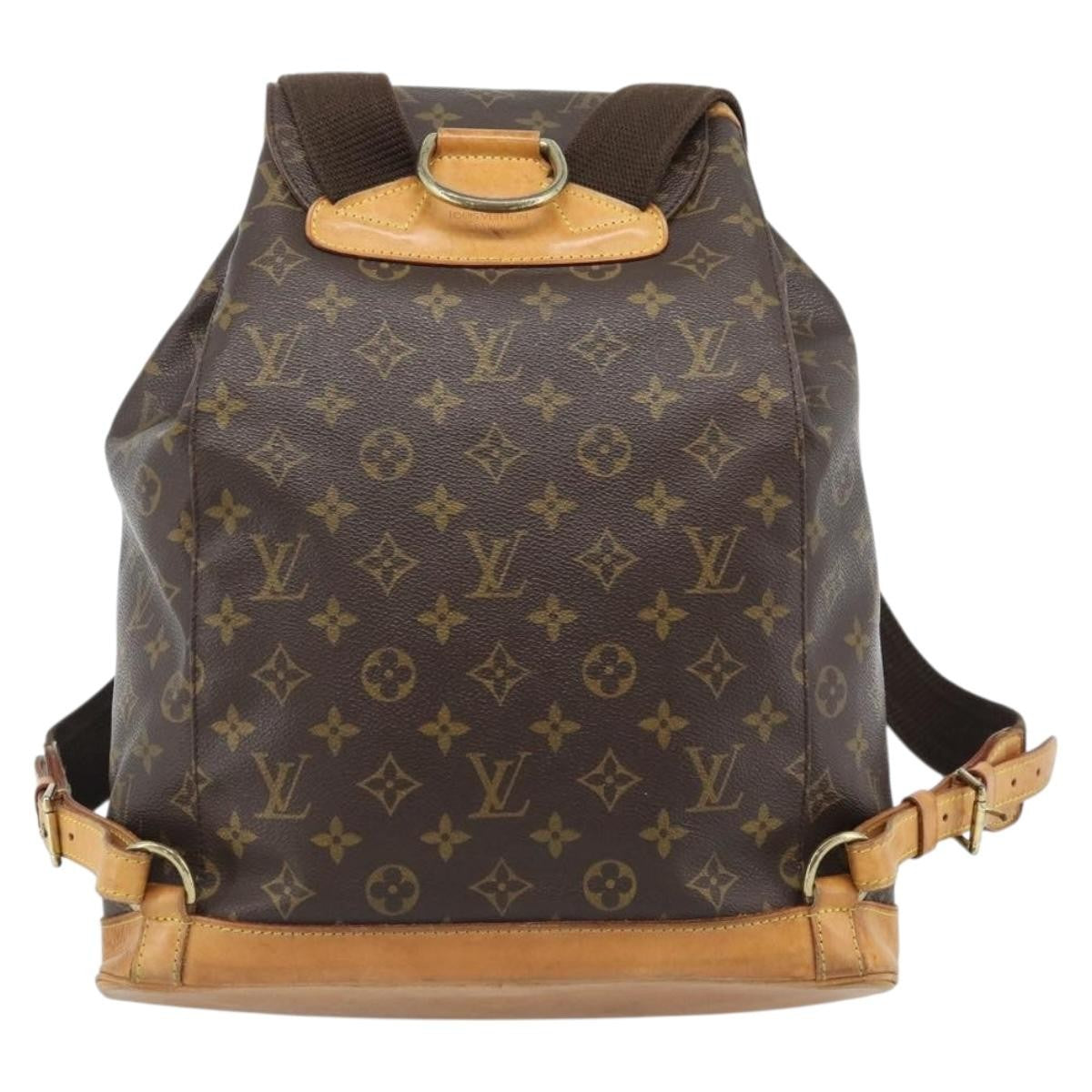 Louis Vuitton Vintage Montsouris Backpack Monogram Canvas Brown Canvas Backpack Bag (Pre-Owned)