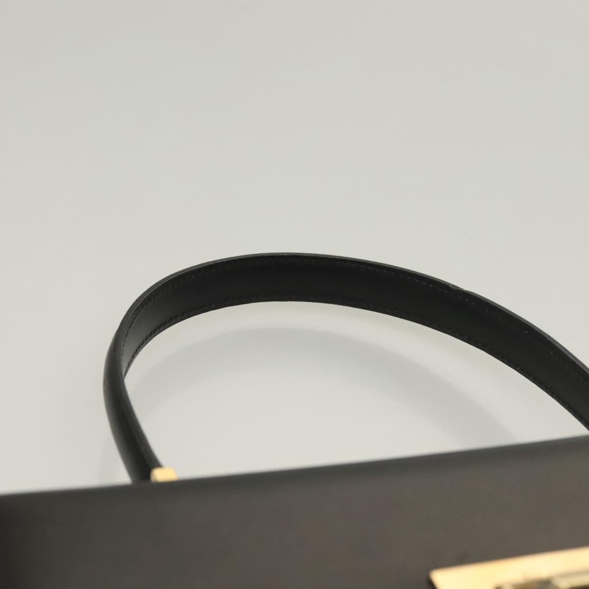 Salvatore Ferragamo Convertible Vara Bow Tote Leather Black Leather Bag (Pre-Owned)