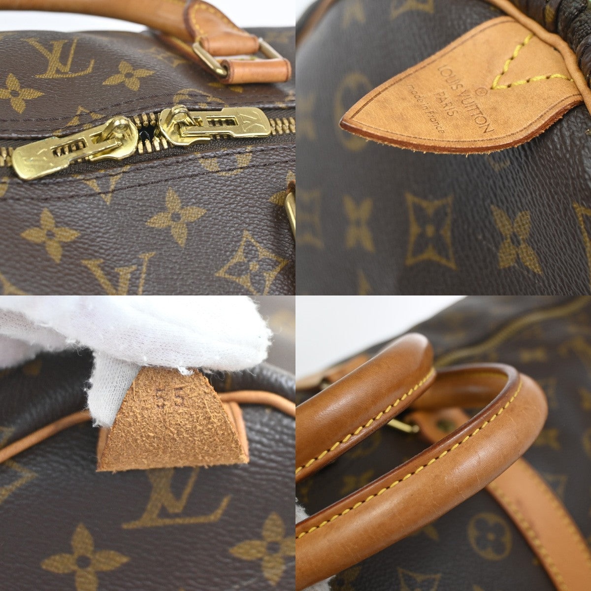 Louis Vuitton Keepall Bag Monogram Canvas Brown Canvas Travel Bag Bag (Pre-Owned)