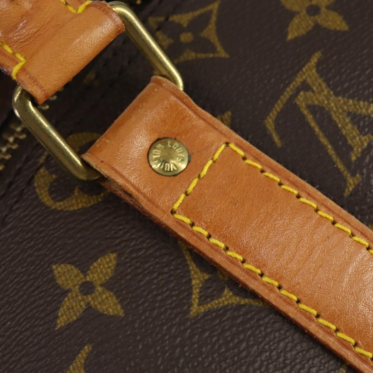 Louis Vuitton Keepall Bag Monogram Canvas Brown Canvas Travel Bag Bag (Pre-Owned)