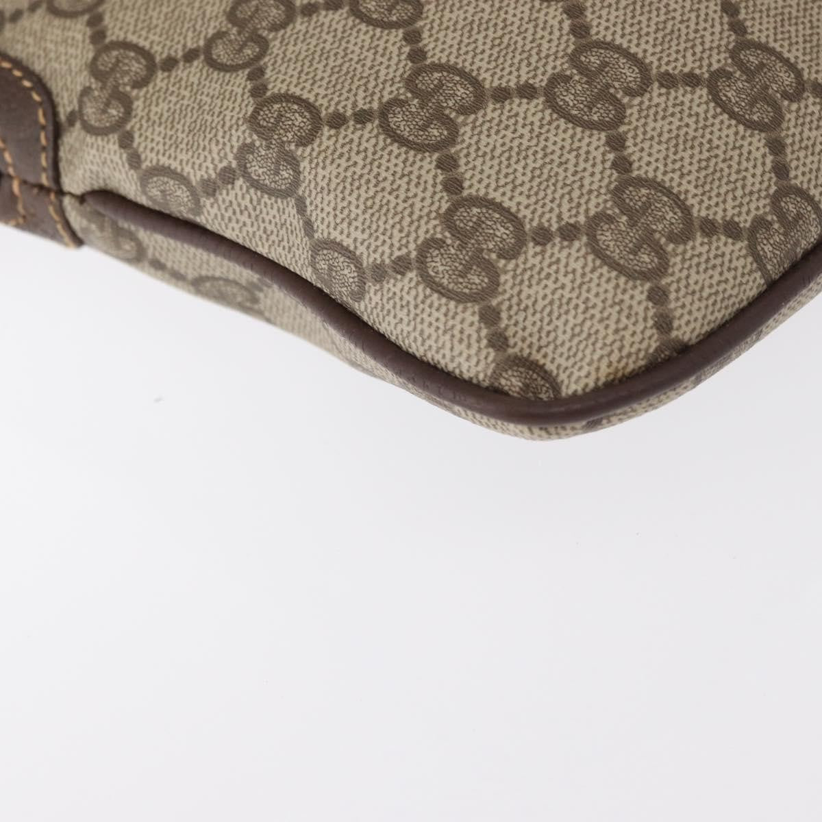 Gucci Vintage Web Crossbody Bag Gg Coated Canvas Beige Canvas Shoulder Bag Bag (Pre-Owned)
