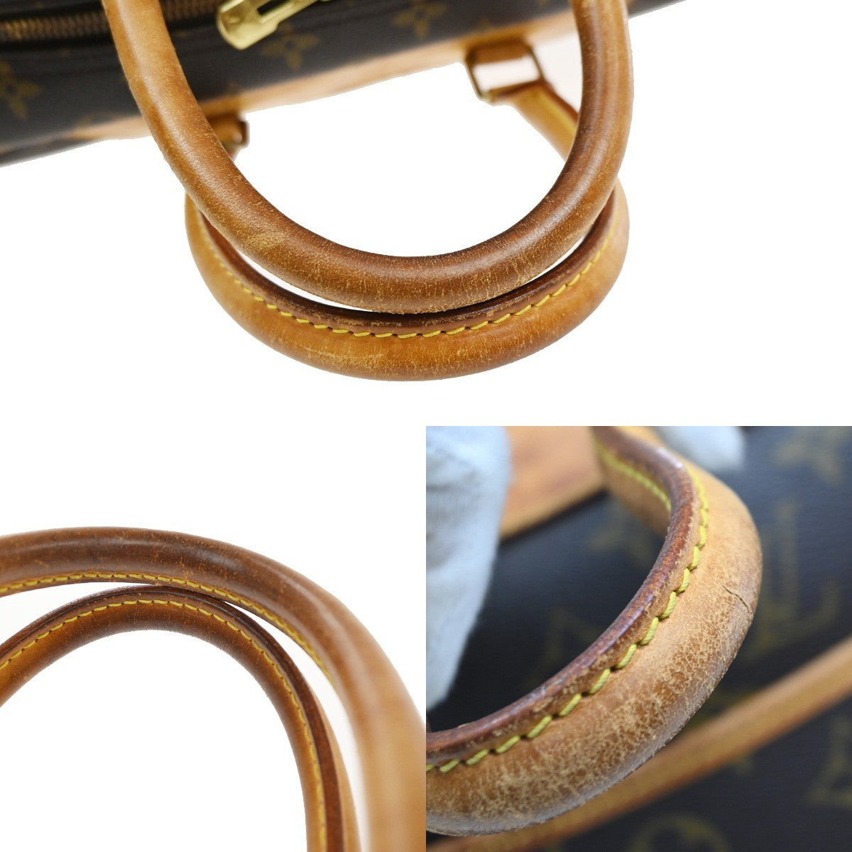 Louis Vuitton Deauville Handbag Monogram Canvas Brown Canvas Handbag (Pre-Owned)