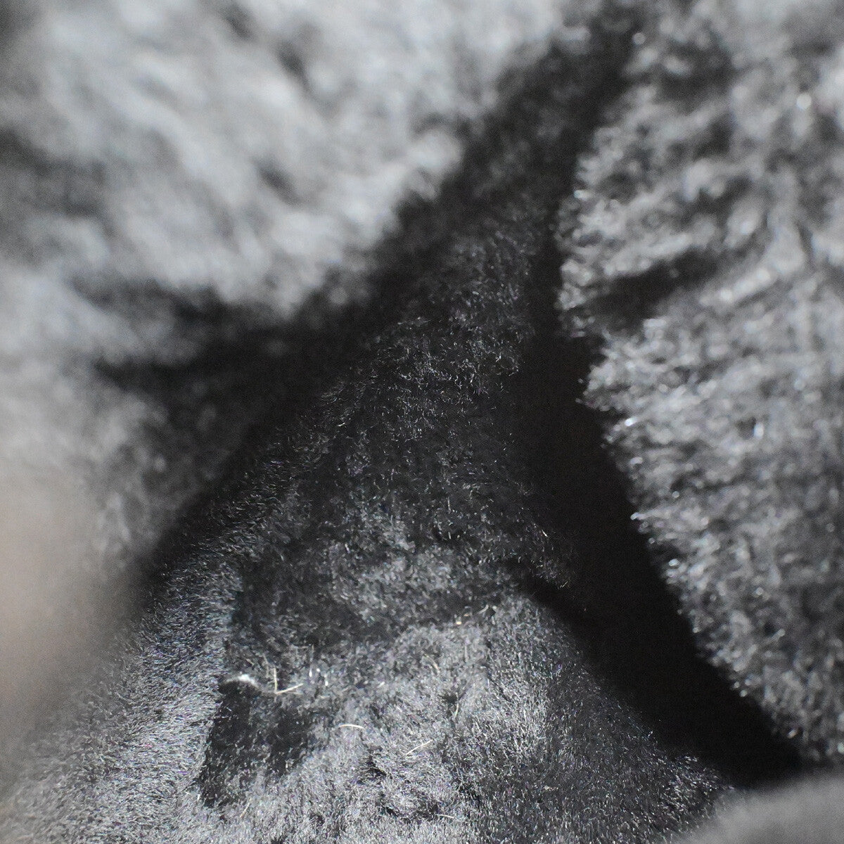 Chanel Fantasy Fur Tote Faux Fur With Leather Black Suede,Fur Handbag (Pre-Owned)