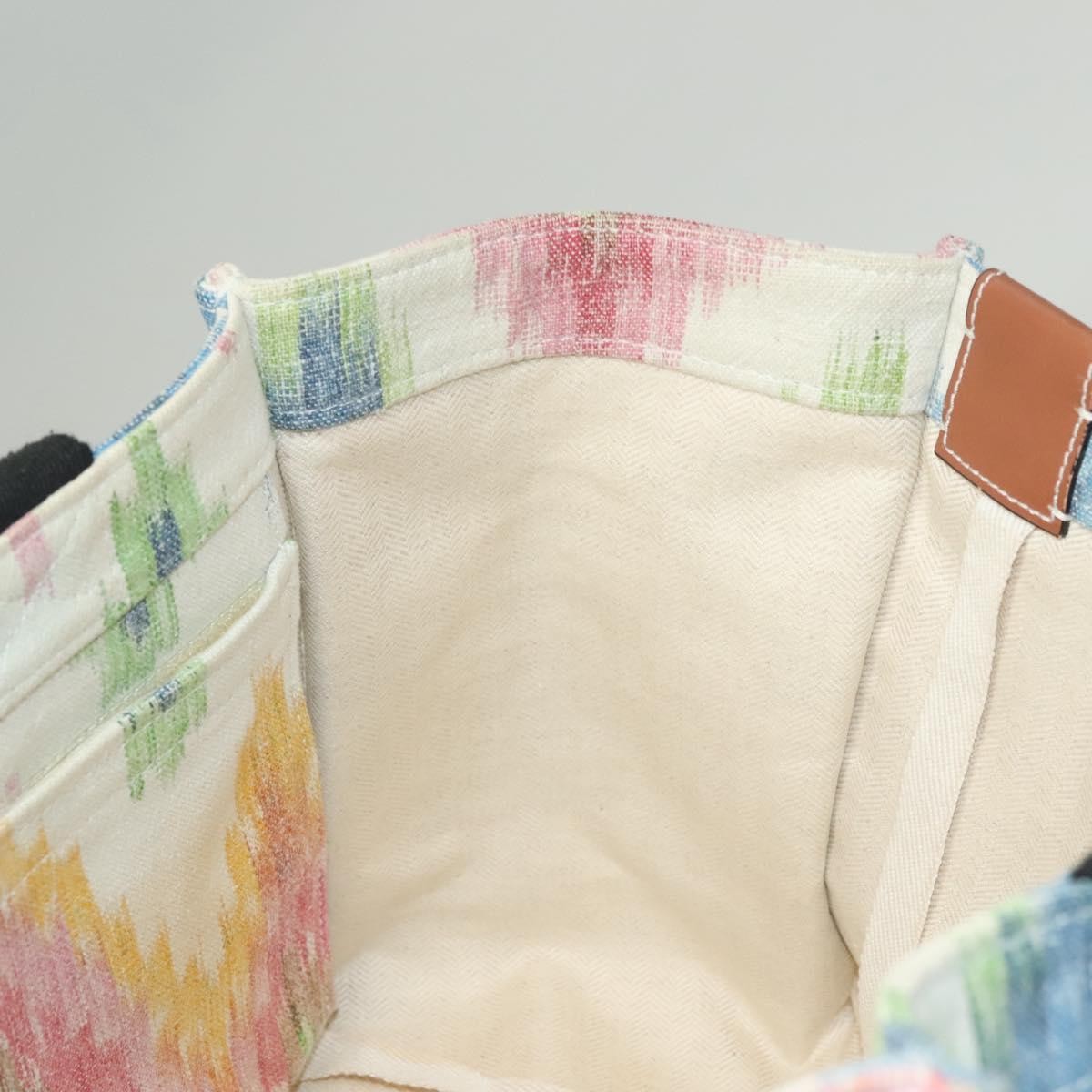 Loewe Paula's Ibiza Tote Embellished Printed Canvas Multicolour Canvas Bag (Pre-Owned)