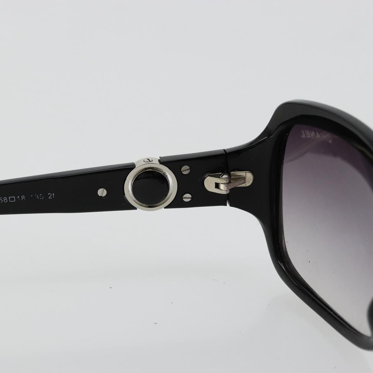 Chanel Logo Cc Sunglasses Plastic Black Plastic Sunglasse Accessory (Pre-Owned)