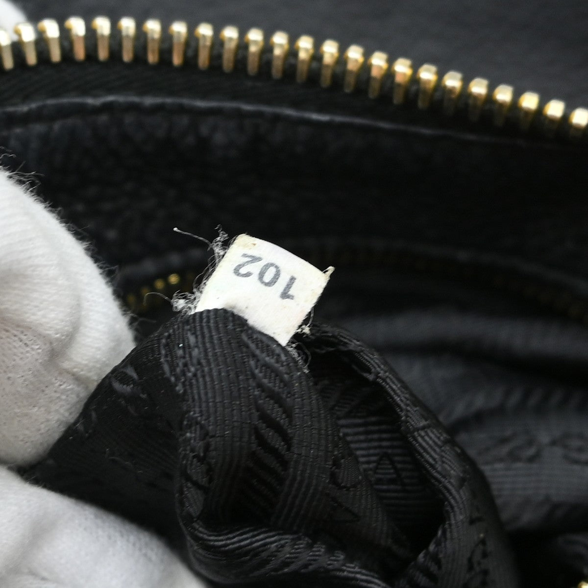 Prada Vintage Handbag Leather Black Leather Handbag (Pre-Owned)