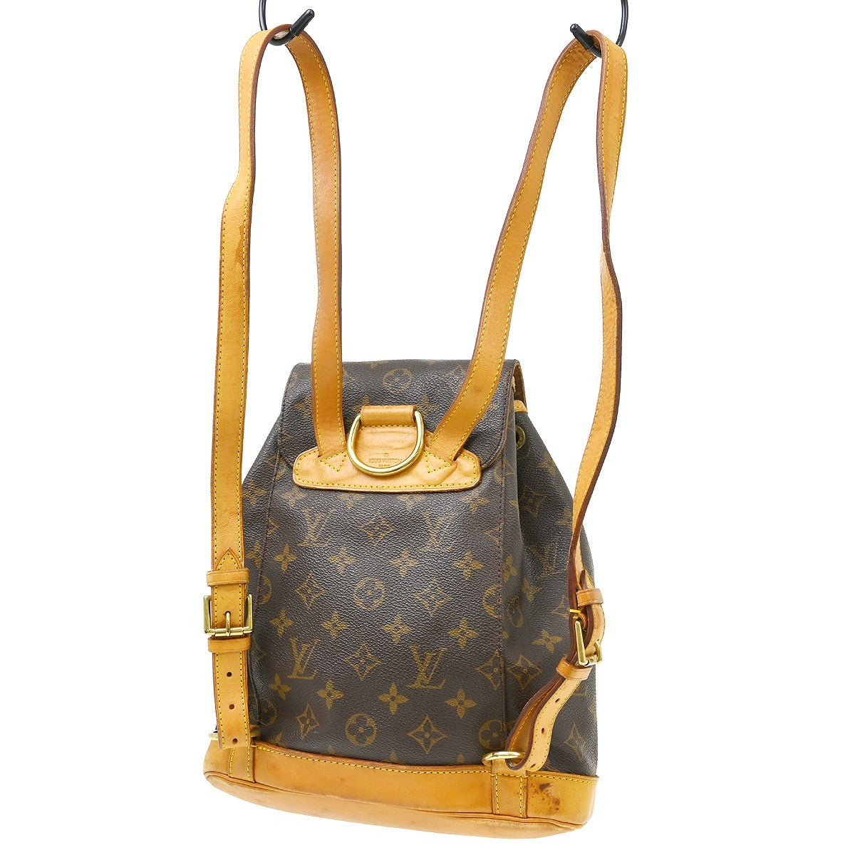 Louis Vuitton Vintage Montsouris Backpack Monogram Canvas Brown Canvas Backpack Bag (Pre-Owned)