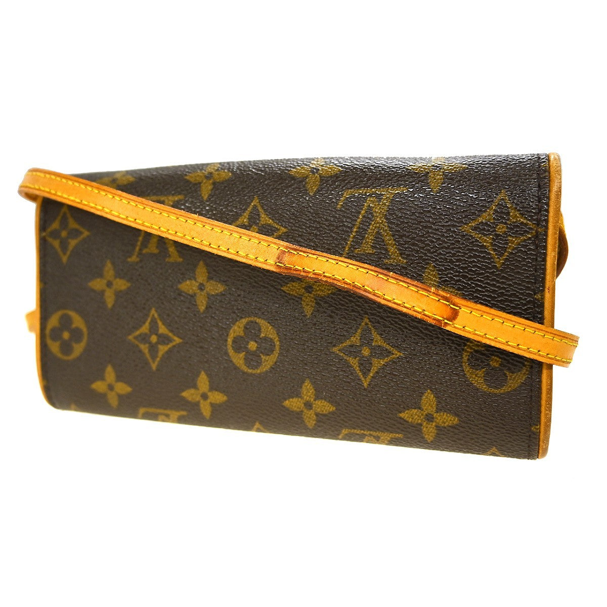 Louis Vuitton Twin Handbag Monogram Canvas Brown Canvas Clutche & Pouche Bag (Pre-Owned)