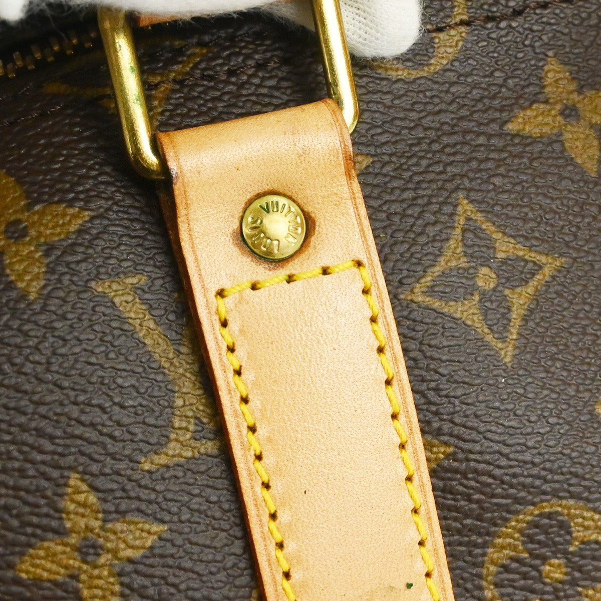 Louis Vuitton Keepall Bandouliere Bag Monogram Canvas Brown Canvas Travel Bag Bag (Pre-Owned)