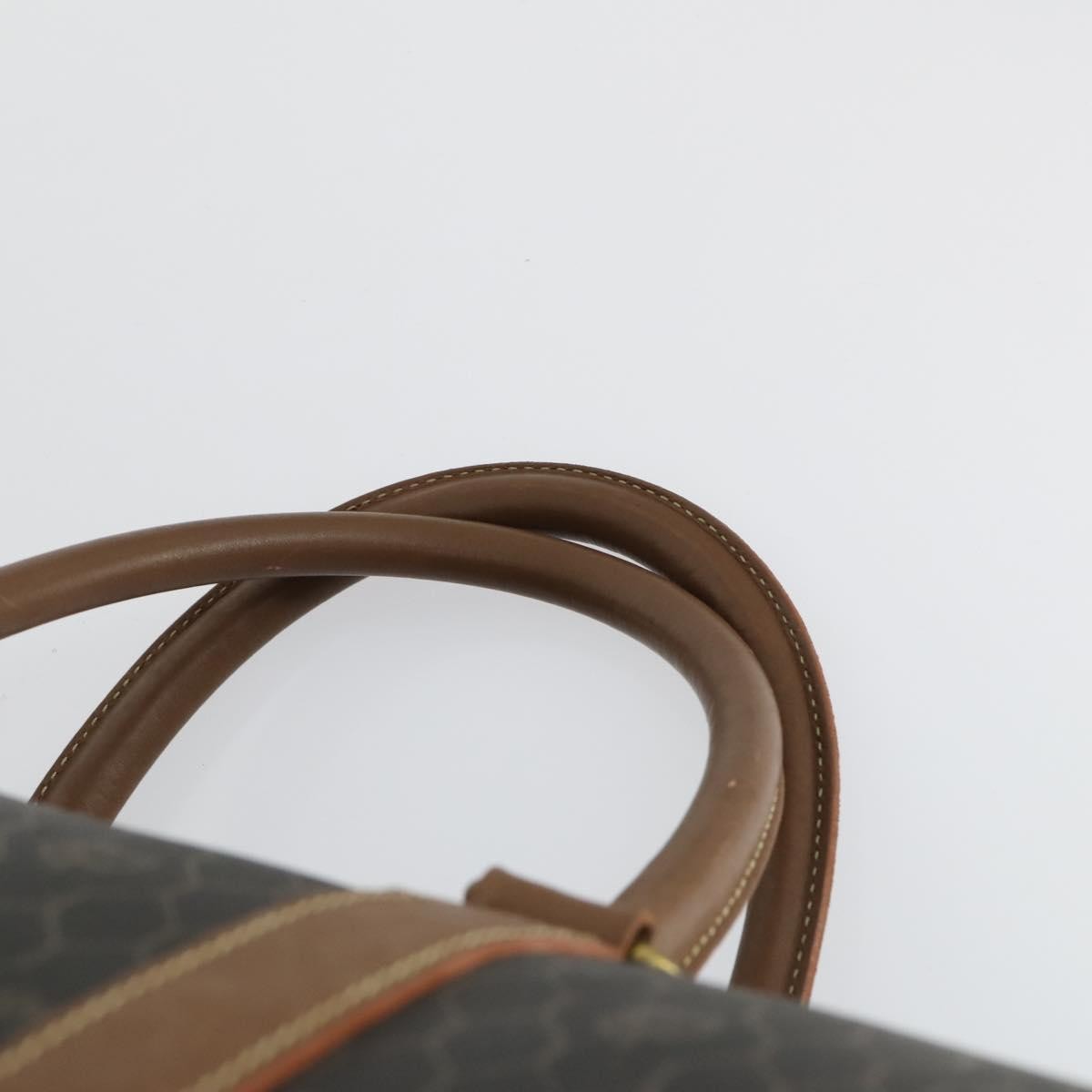 Christian Dior Vintage Honeycomb Boston Bag Canvas And Leather Black Canvas Travel Bag Bag (Pre-Owned)