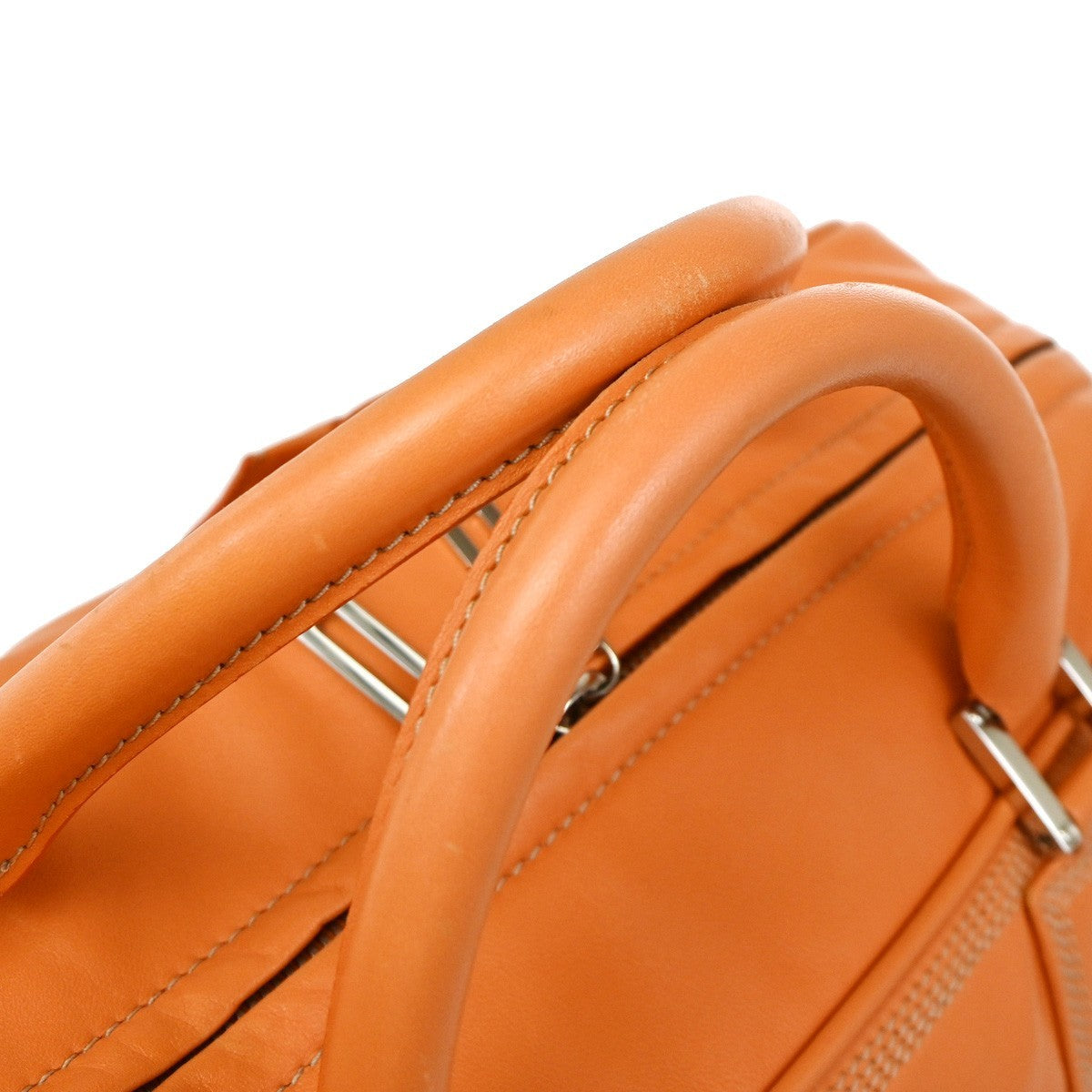 Loewe Amazona Bag Leather Orange Leather Handbag (Pre-Owned)