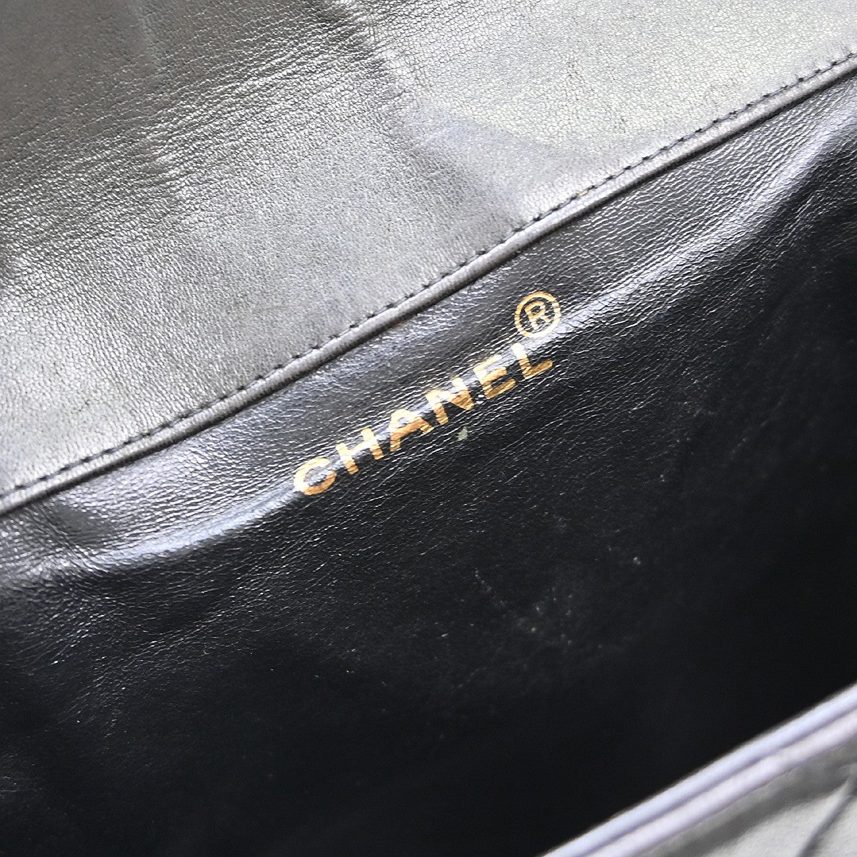 Chanel Duma Drawstring Backpack Quilted Leather Black Leather Backpack Bag (Pre-Owned)