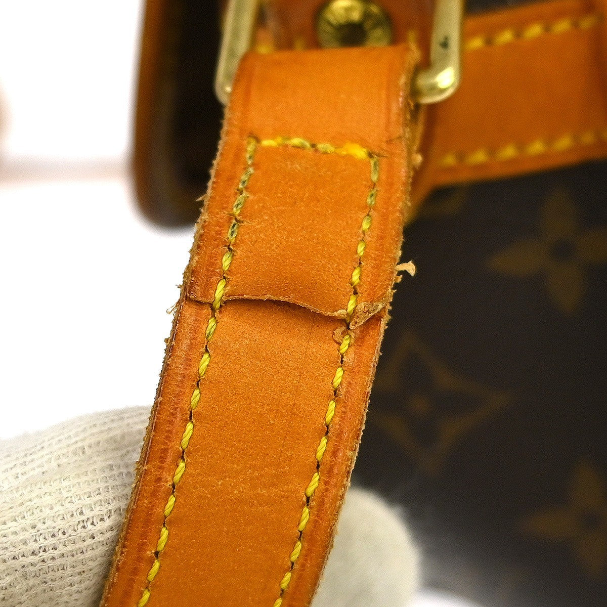 Louis Vuitton Sologne Handbag Monogram Canvas Brown Canvas Shoulder Bag Bag (Pre-Owned)
