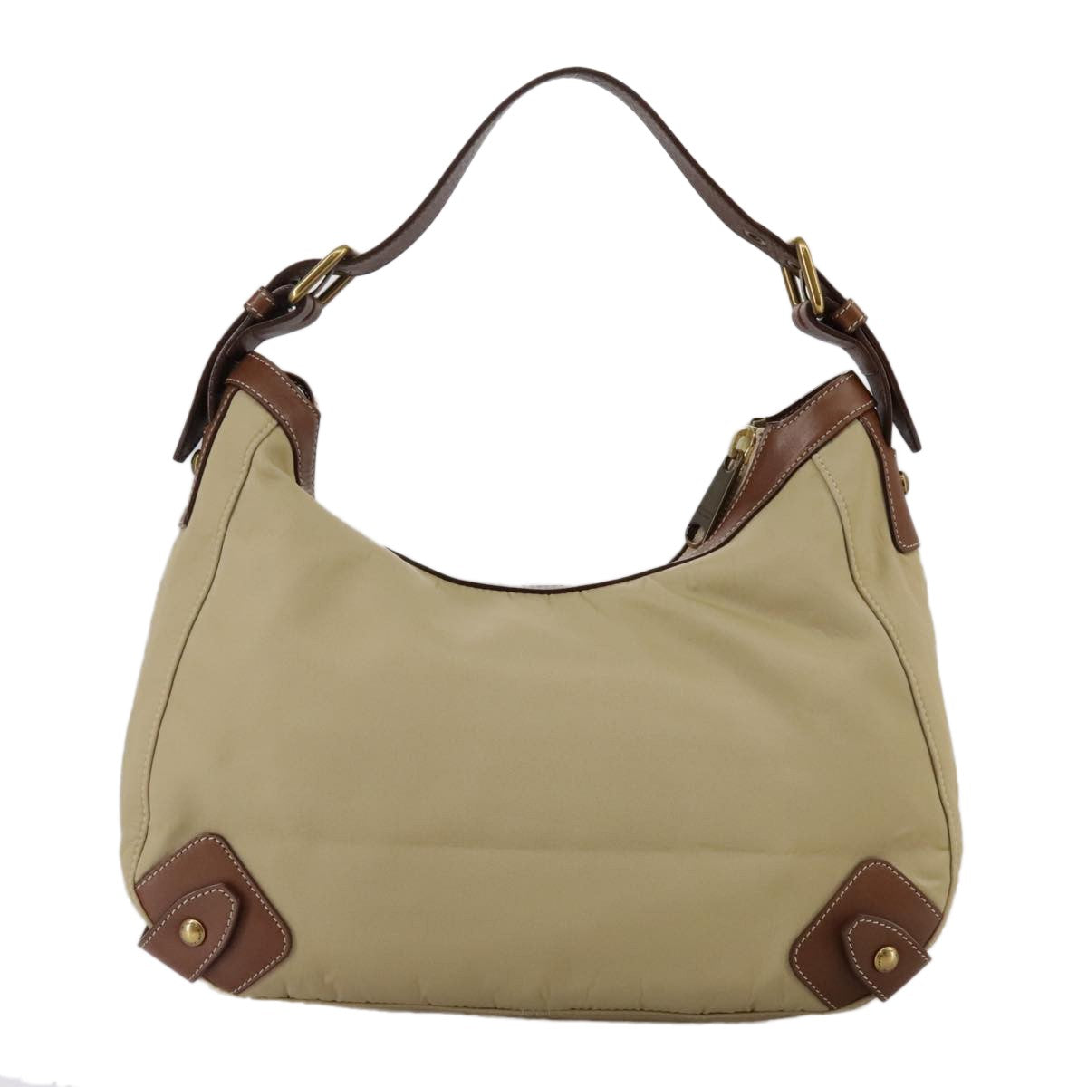 Burberry Blue Label Shoulder Bag Nylon Beige Nylon Shoulder Bag Bag (Pre-Owned)