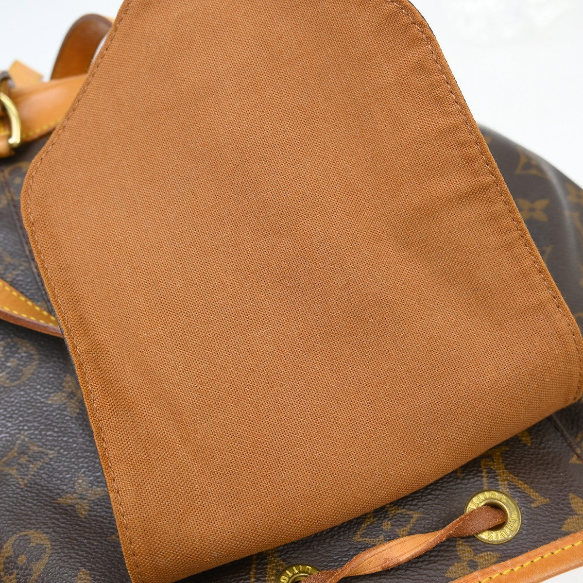 Louis Vuitton Vintage Montsouris Backpack Monogram Canvas Brown Canvas Backpack Bag (Pre-Owned)