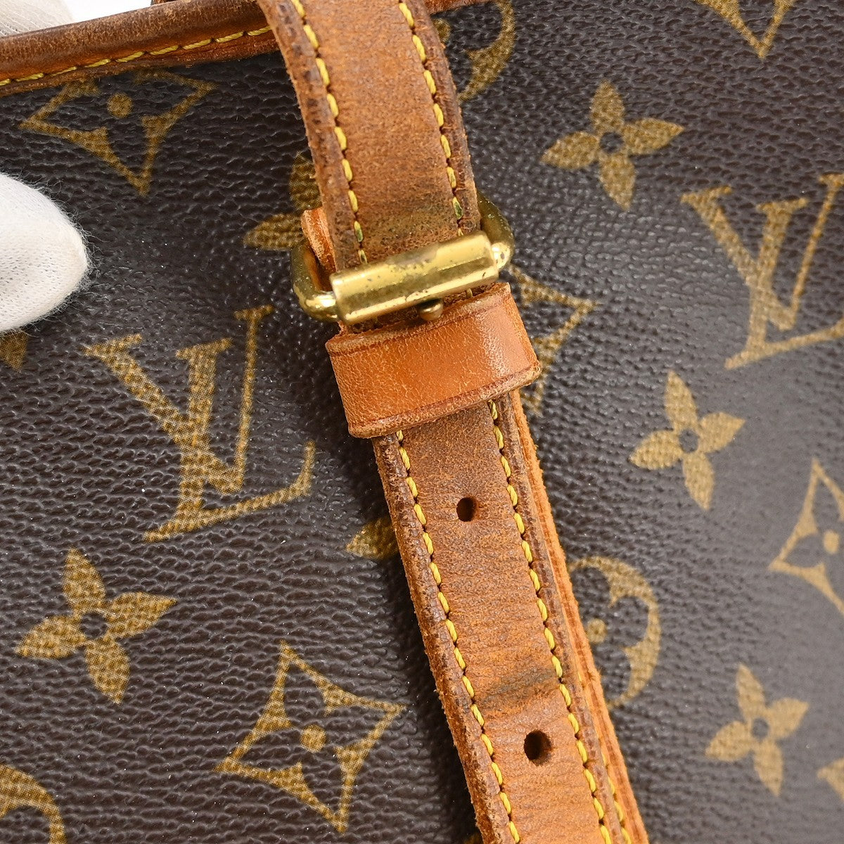 Louis Vuitton Bucket Bag Monogram Canvas Brown Canvas Handbag (Pre-Owned)
