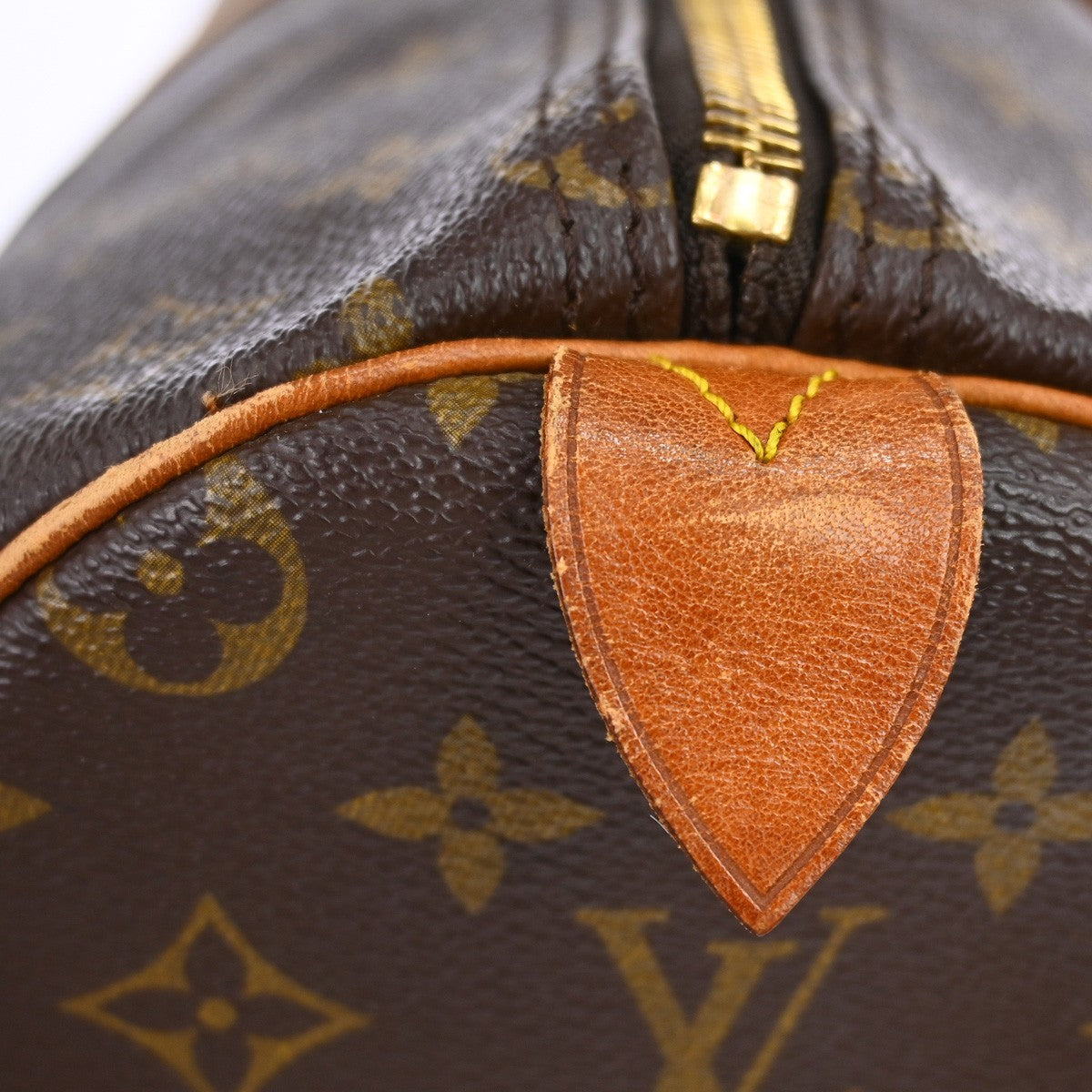 Louis Vuitton Keepall Bag Monogram Canvas Brown Canvas Travel Bag Bag (Pre-Owned)