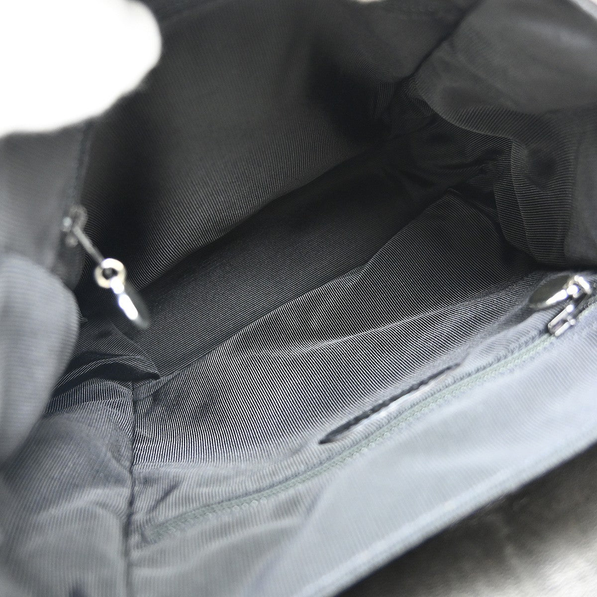 Chanel Vintage Flap Backpack Leather Black Leather Backpack Bag (Pre-Owned)
