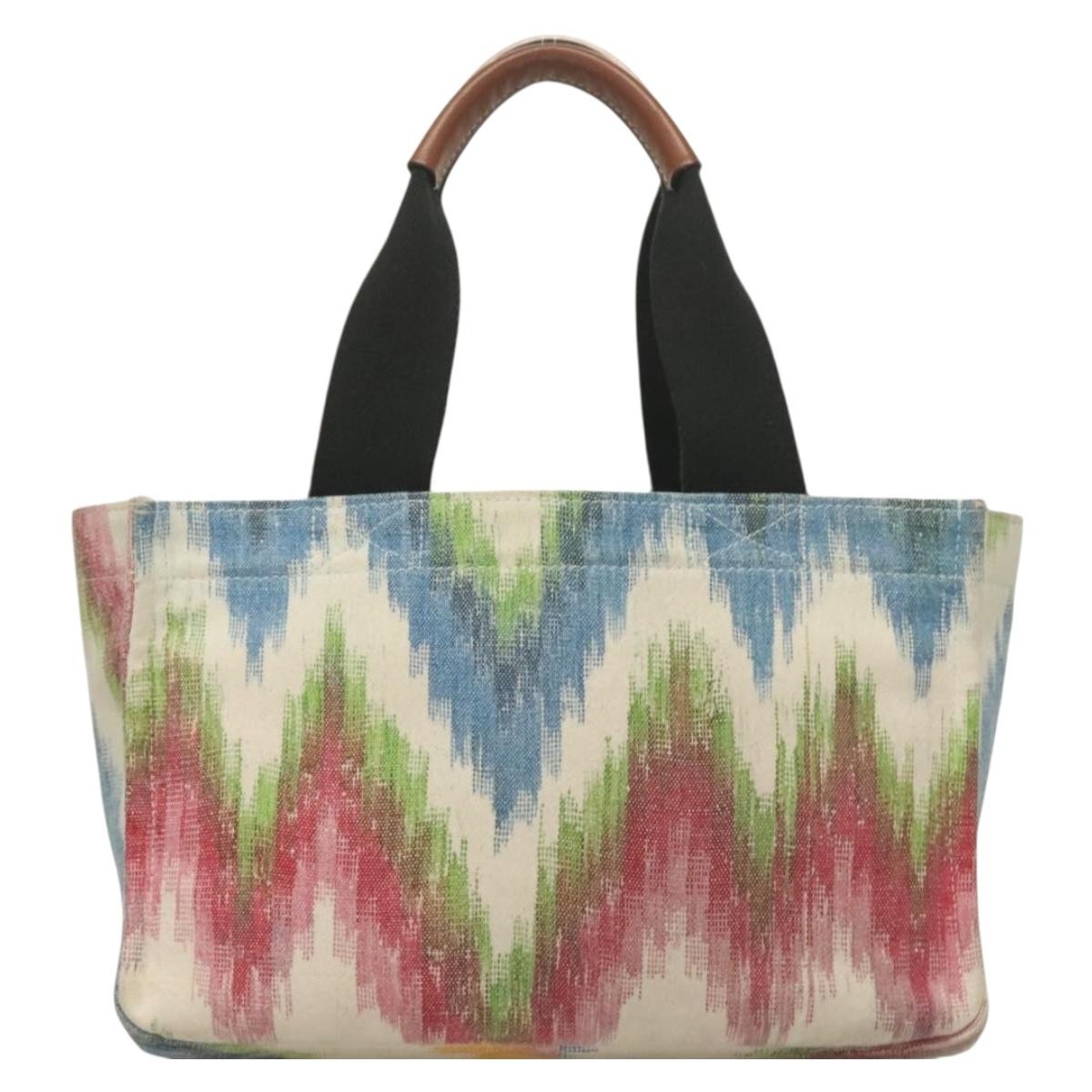 Loewe Paula's Ibiza Tote Embellished Printed Canvas Multicolour Canvas Bag (Pre-Owned)