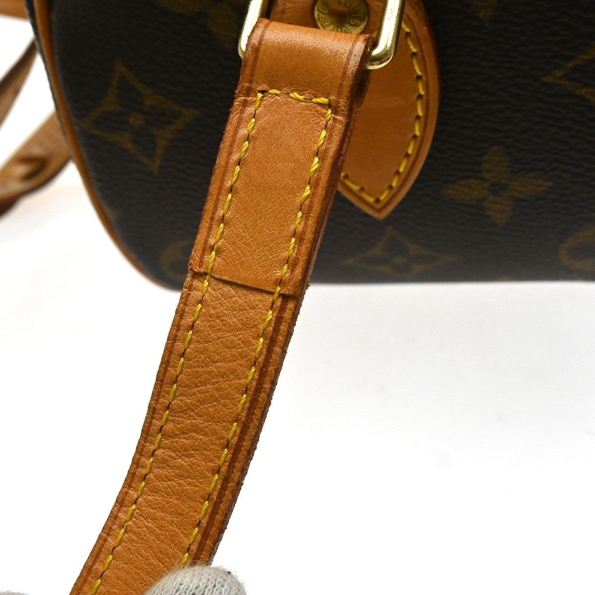 Louis Vuitton Blois Handbag Monogram Canvas Brown Canvas Shoulder Bag Bag (Pre-Owned)