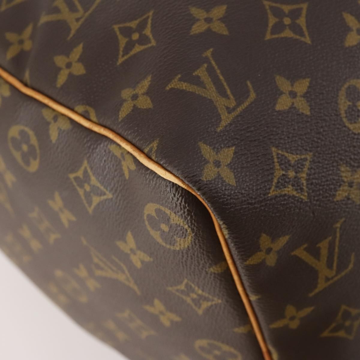 Louis Vuitton Keepall Bag Monogram Canvas Brown Canvas Travel Bag Bag (Pre-Owned)