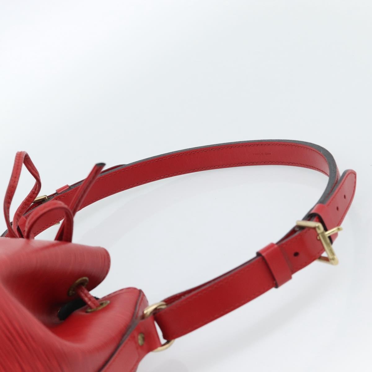 Louis Vuitton Petit Noe Nm Handbag Epi Leather Red Leather Shoulder Bag Bag (Pre-Owned)