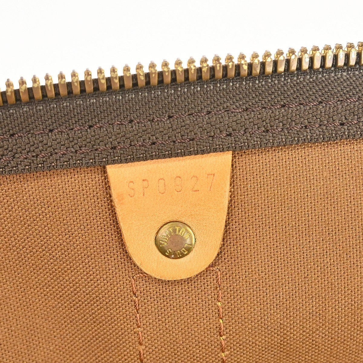Louis Vuitton Keepall Bag Monogram Canvas Brown Canvas Travel Bag Bag (Pre-Owned)