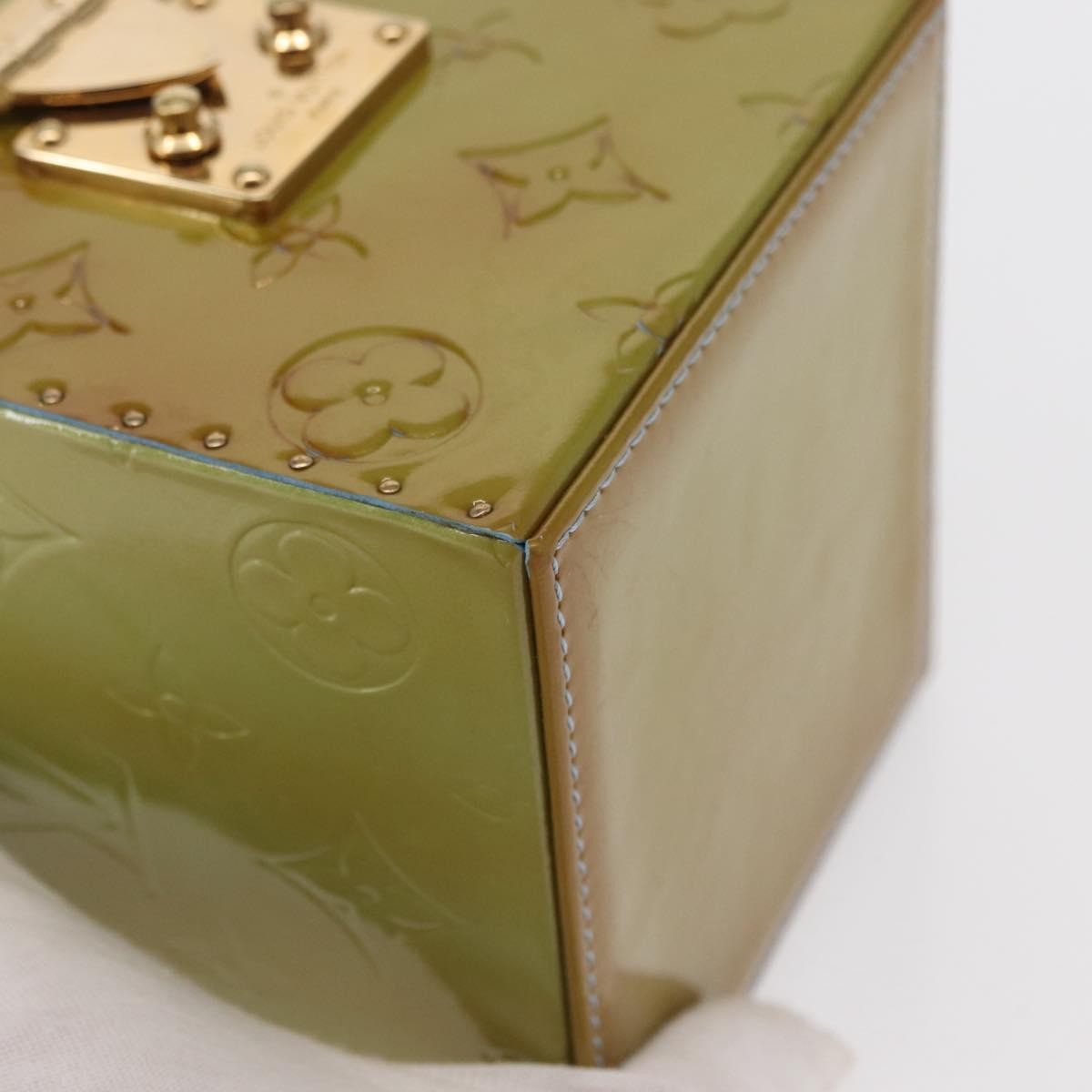 Louis Vuitton Bleecker Box Bag Monogram Vernis Green Patent_Leather Clutche & Pouche Bag (Pre-Owned)