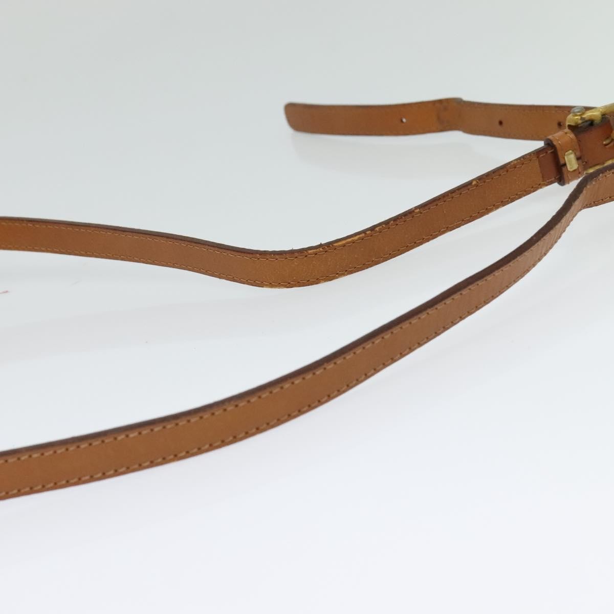 Celine Macadam Shoulder Bag Pvc Leather Beige Canvas Bag (Pre-Owned)
