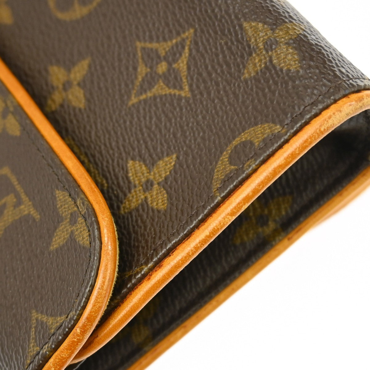 Louis Vuitton Florentine Waist Bag Monogram Canvas Brown Canvas Clutche & Pouche Bag (Pre-Owned)