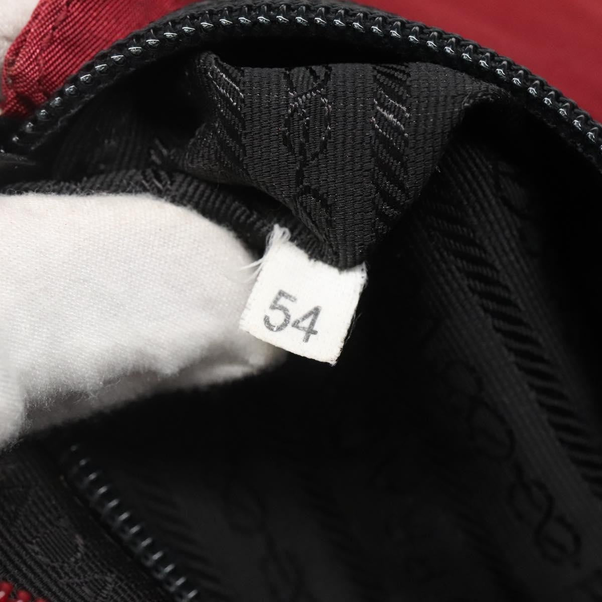 Prada Vintage Zip Tote Tessuto Red Nylon Tote Bag Bag (Pre-Owned)