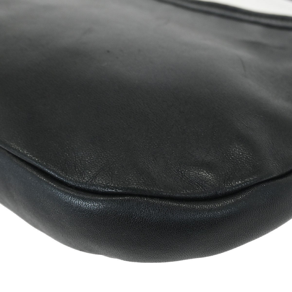 Salvatore Ferragamo Vara Bow Hobo Leather Black Leather Handbag (Pre-Owned)