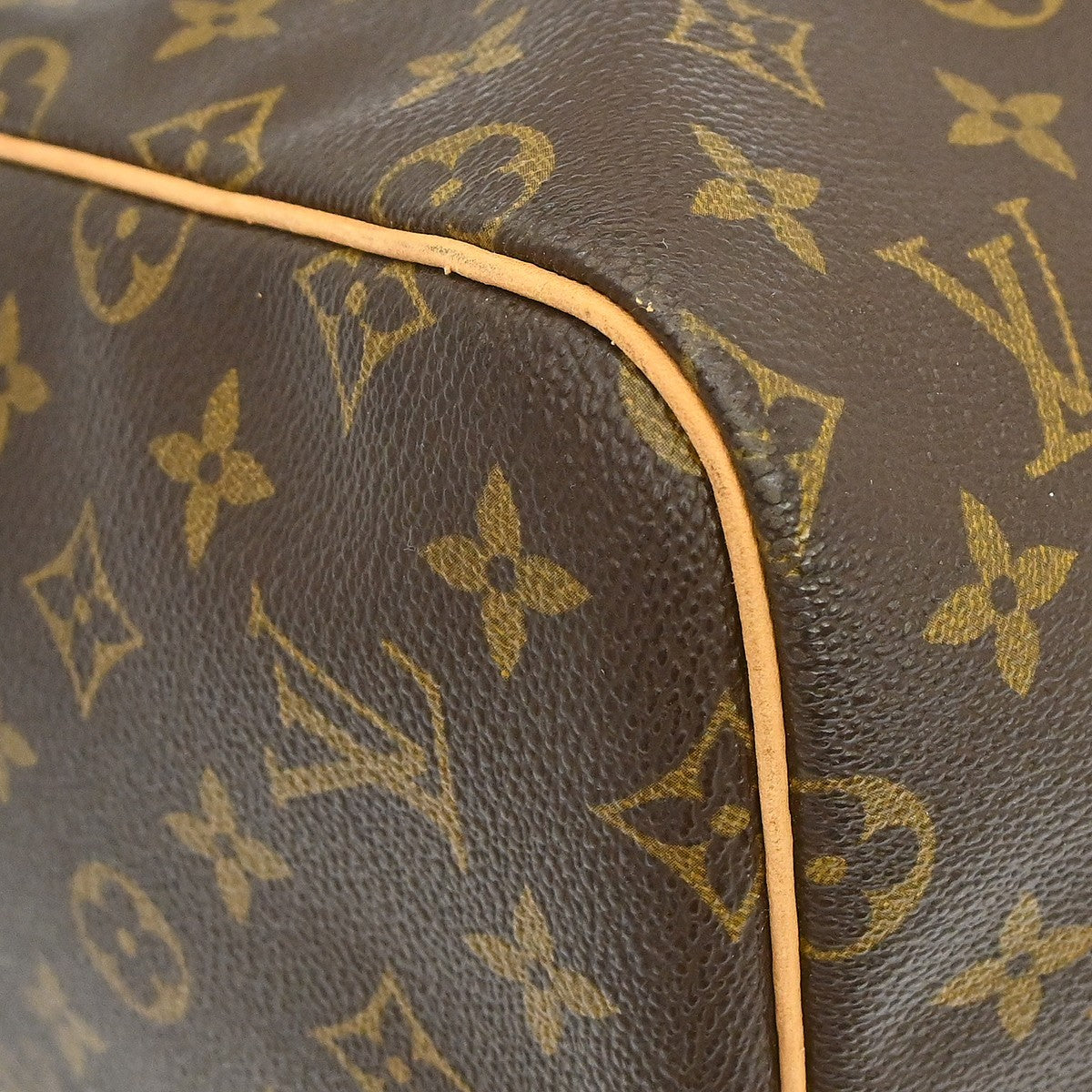 Louis Vuitton Keepall Bag Monogram Canvas Brown Canvas Travel Bag Bag (Pre-Owned)