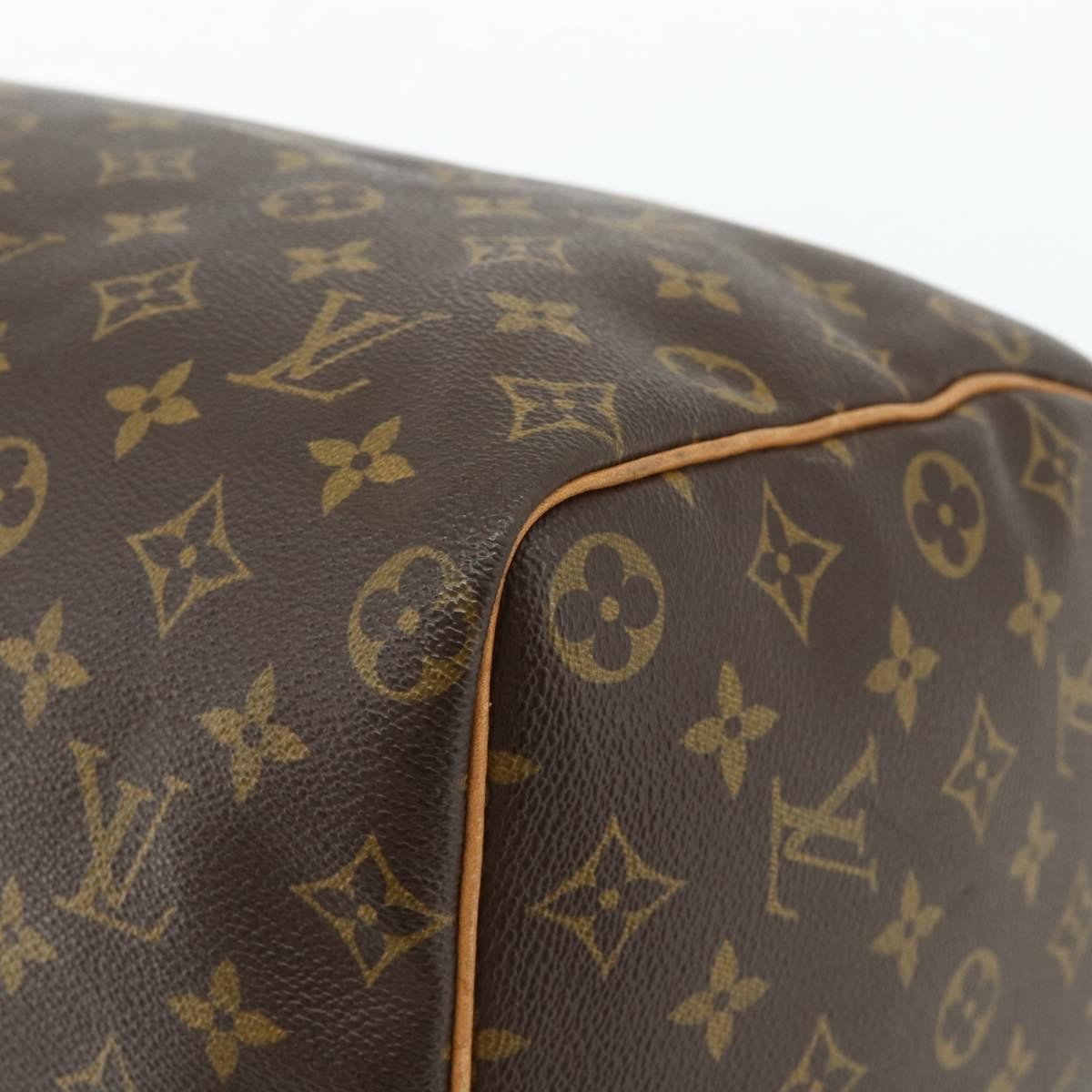 Louis Vuitton Speedy Handbag Monogram Canvas Brown Canvas Handbag (Pre-Owned)