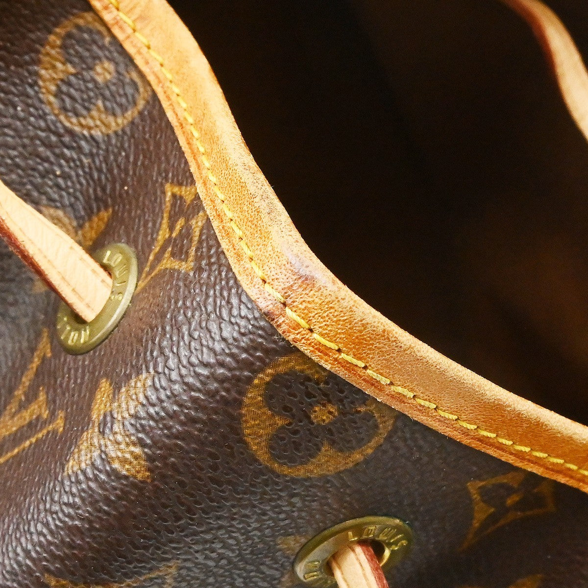 Louis Vuitton Vintage Montsouris Backpack Monogram Canvas Brown Canvas Backpack Bag (Pre-Owned)