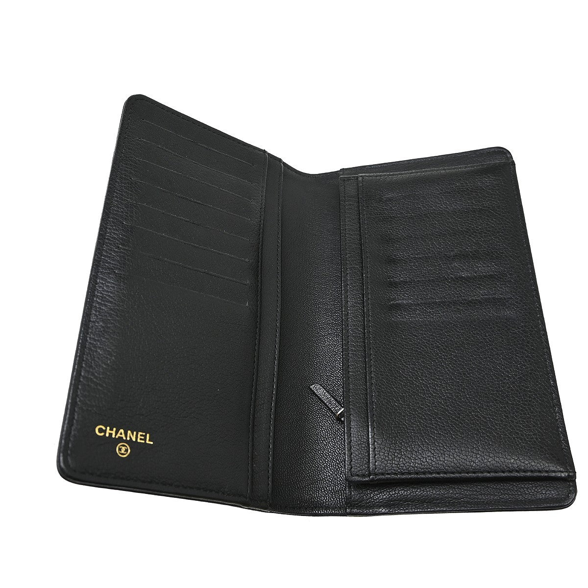 Chanel Timeless Cc French Wallet Caviar Black Calfskin Wallets Accessory (Pre-Owned)