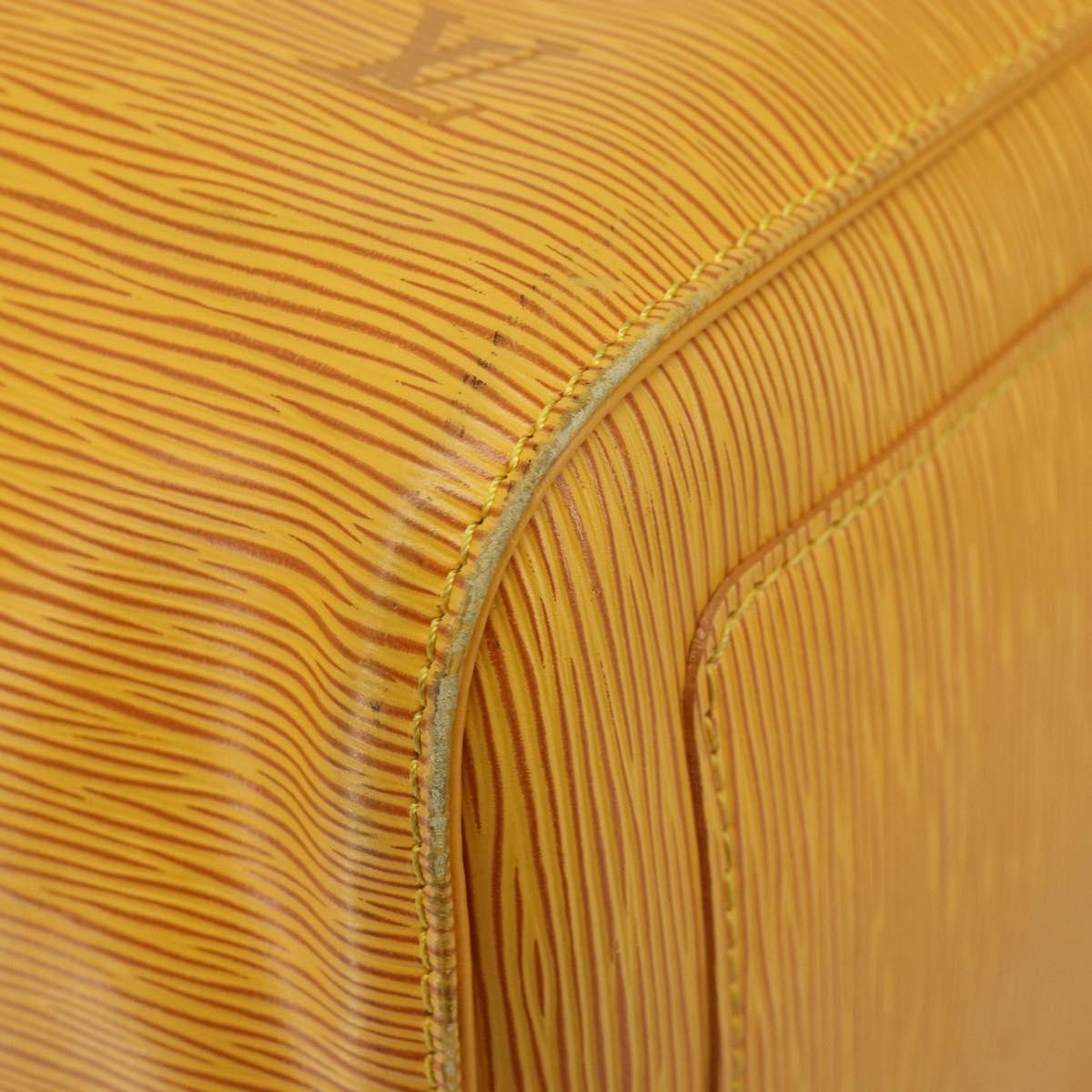 Louis Vuitton Keepall Bag Epi Leather Yellow Leather Travel Bag Bag (Pre-Owned)