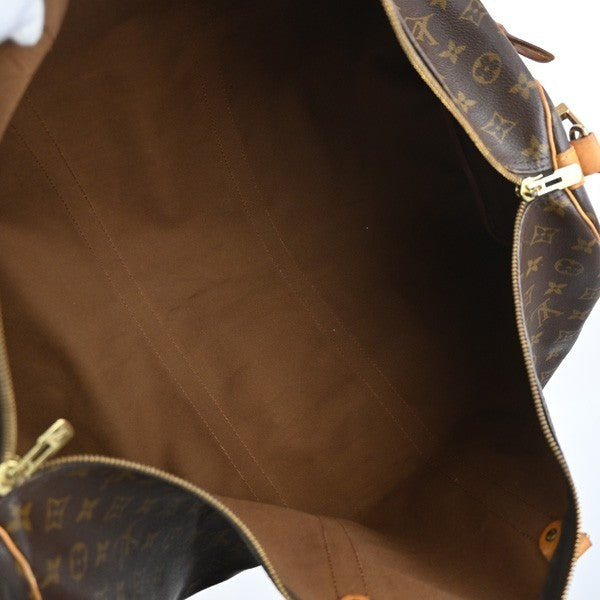 Louis Vuitton Keepall Bandouliere Bag Monogram Canvas Brown Canvas Travel Bag Bag (Pre-Owned)