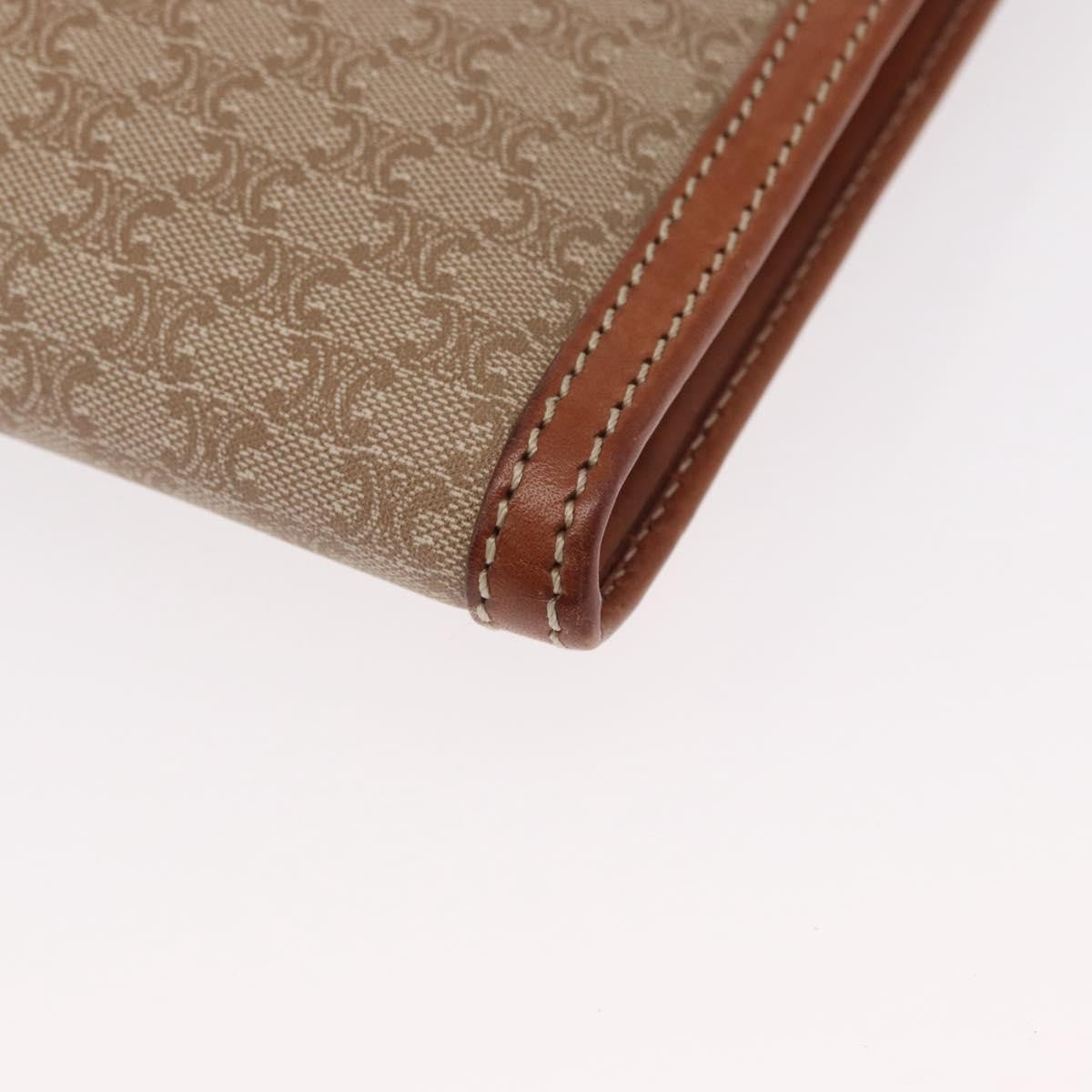 Celine Macadam Pochette Clutch Beige Pvc Clutche & Pouche Bag (Pre-Owned)