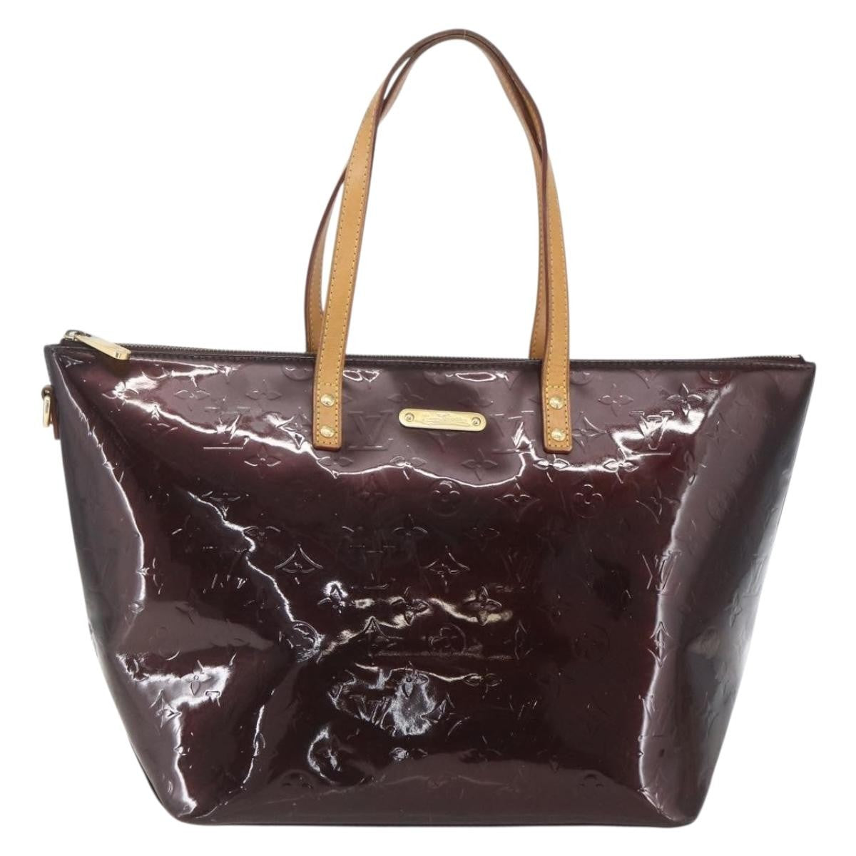 Louis Vuitton Bellevue Handbag Monogram Vernis Brown Patent_Leather Tote Bag Bag (Pre-Owned)