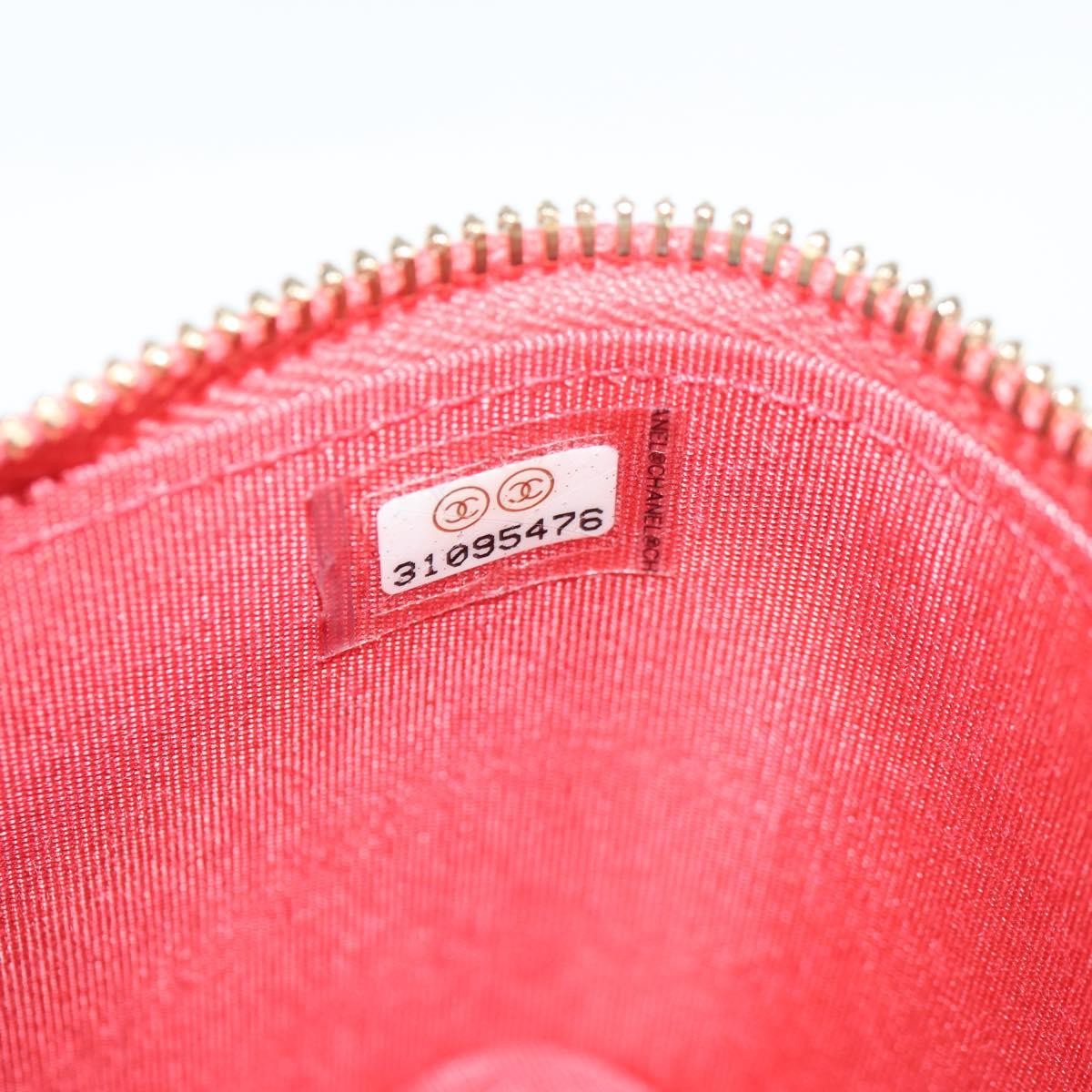 Chanel Classic Vanity Case With Chain Striped Raffia And Jute Red Canvas Shoulder Bag Bag (Pre-Owned)