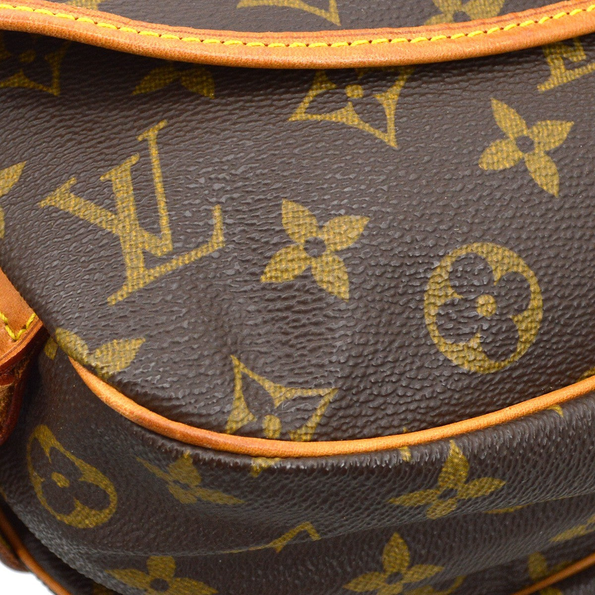 Louis Vuitton Saumur Handbag Monogram Canvas Brown Canvas Shoulder Bag Bag (Pre-Owned)