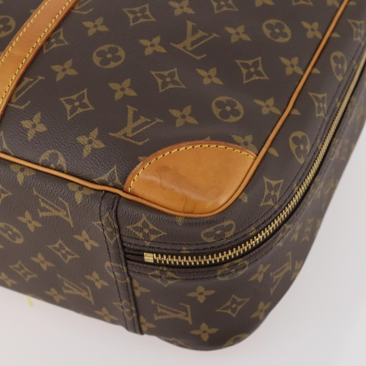Louis Vuitton Sirius Handbag Monogram Canvas Brown Canvas Travel Bag Bag (Pre-Owned)