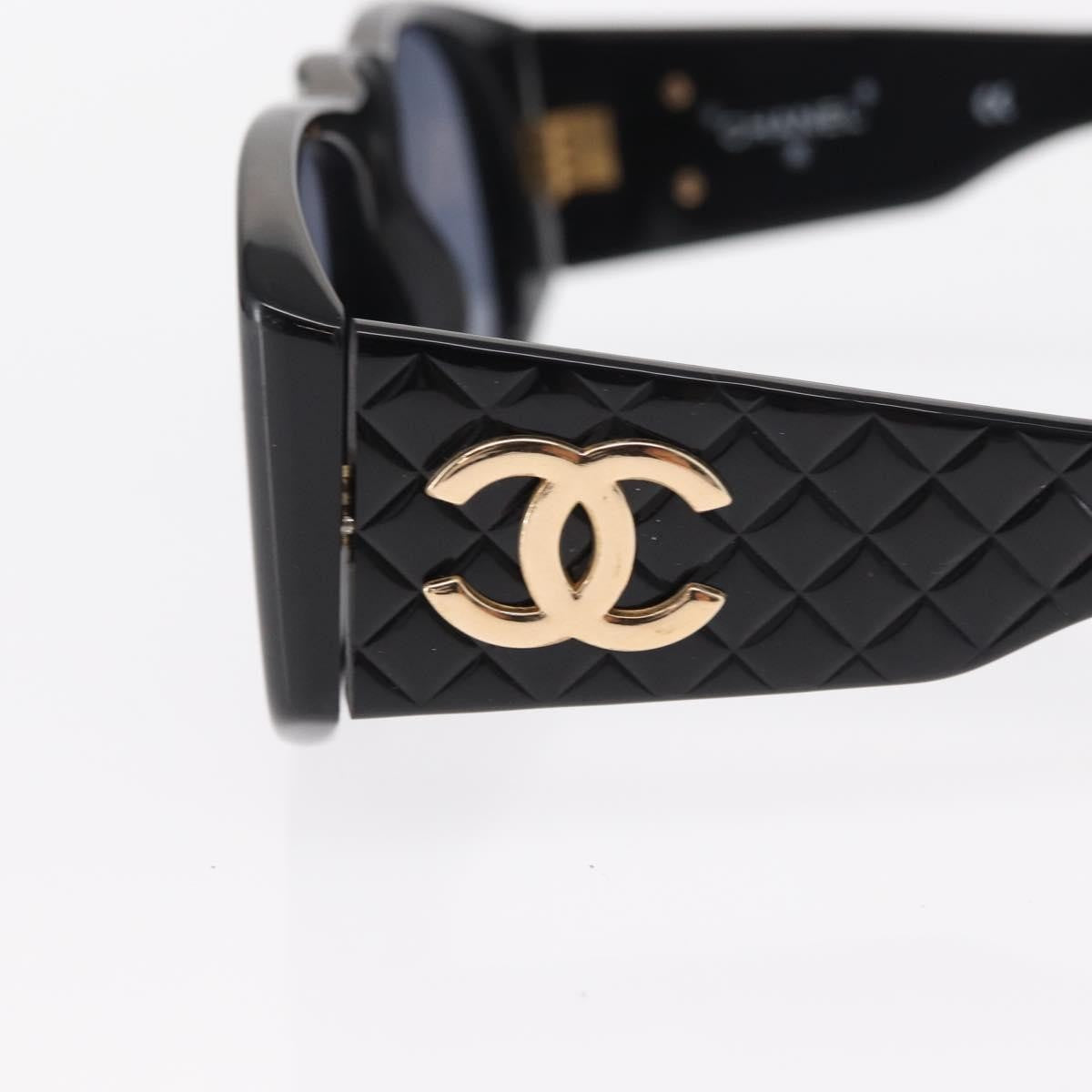 Chanel Logo Cc Sunglasses Plastic Black Plastic Sunglasse Accessory (Pre-Owned)