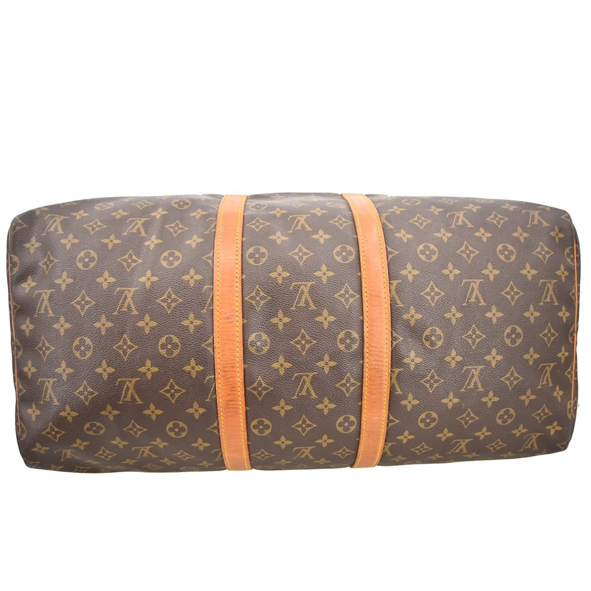 Louis Vuitton Keepall Bag Monogram Canvas Brown Canvas Travel Bag Bag (Pre-Owned)