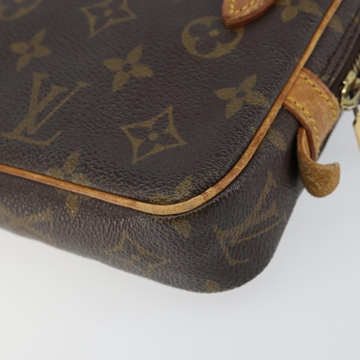 Louis Vuitton Pochette Marly Bandouliere Bag Monogram Canvas Brown Canvas Clutche & Pouche Bag (Pre-Owned)