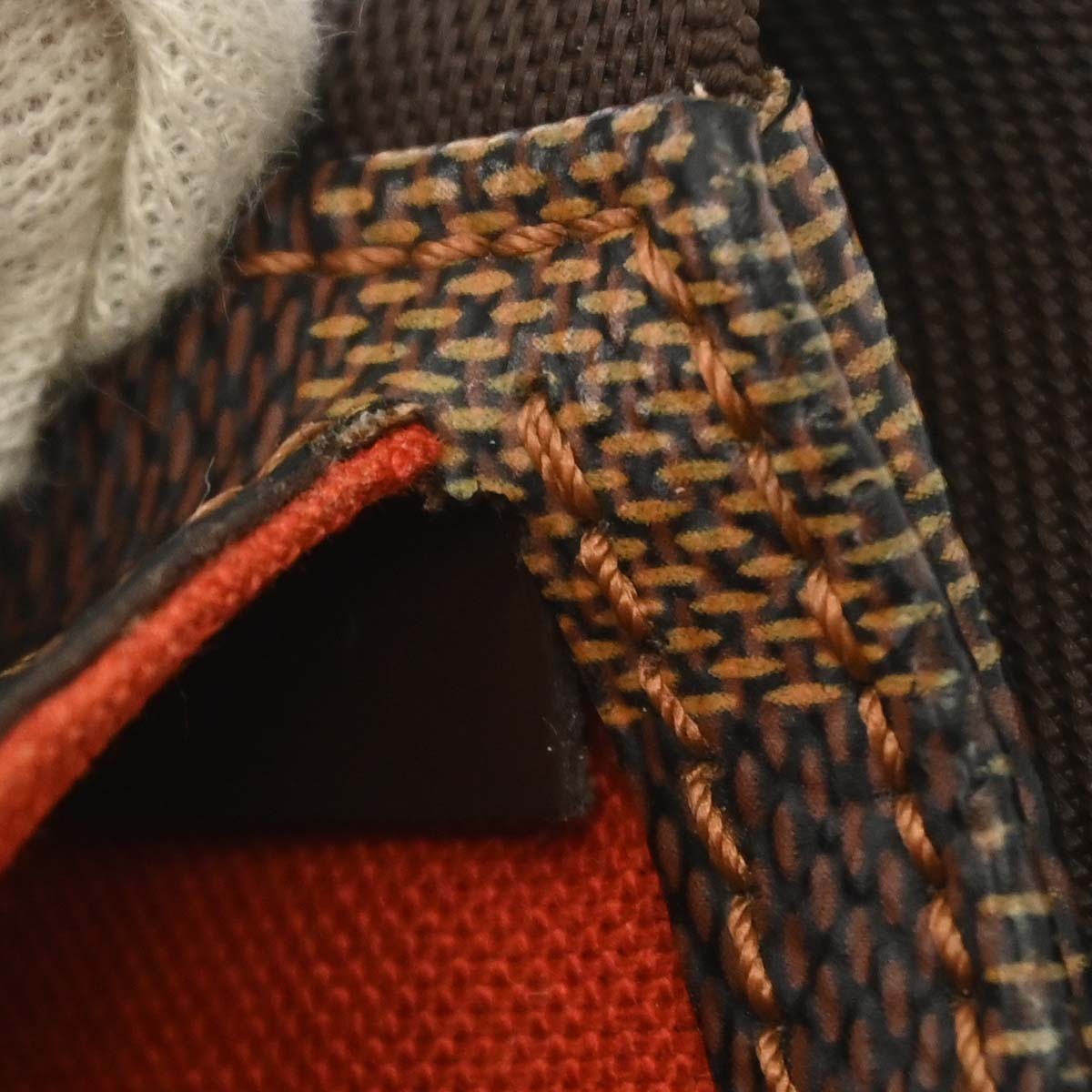 Louis Vuitton Geronimos Waist Bag Damier Brown Canvas Shoulder Bag Bag (Pre-Owned)