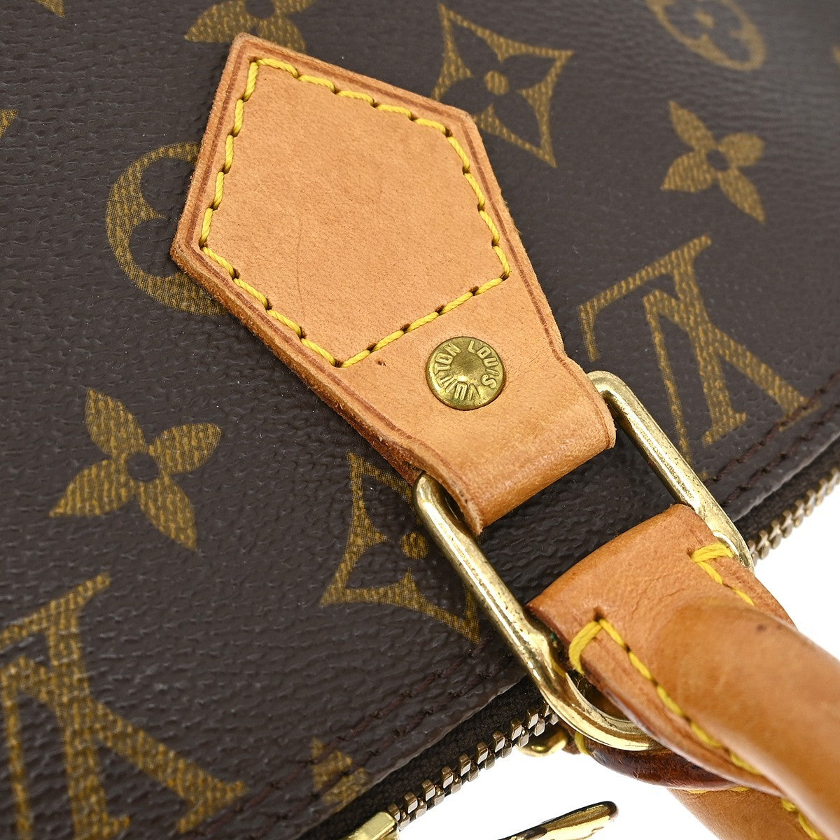 Louis Vuitton Alma Handbag Monogram Canvas Brown Canvas Handbag (Pre-Owned)