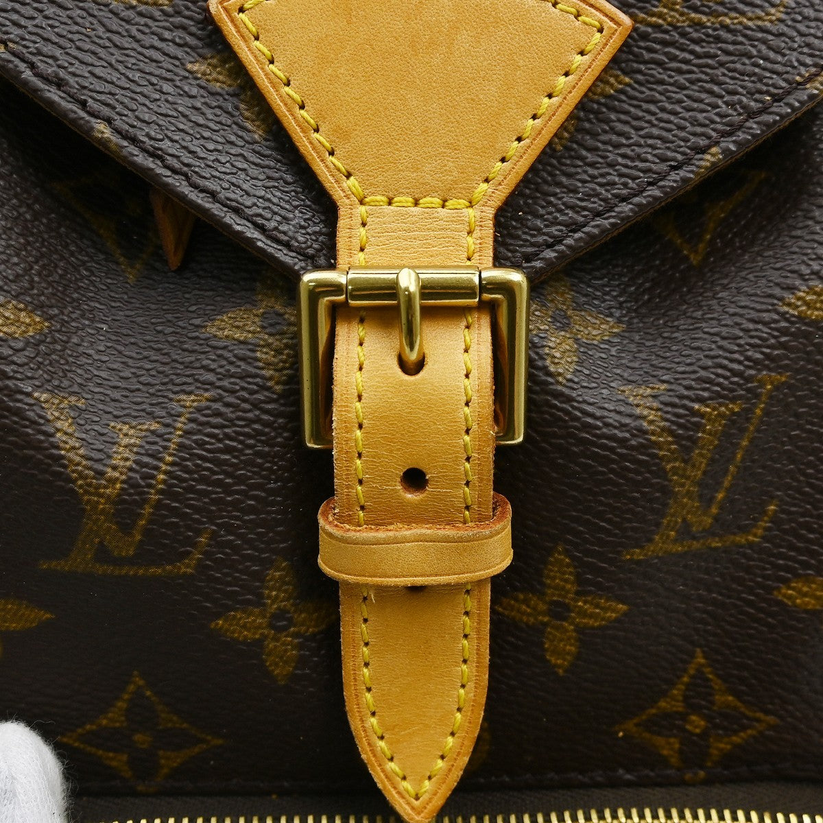 Louis Vuitton Vintage Montsouris Backpack Monogram Canvas Brown Canvas Backpack Bag (Pre-Owned)