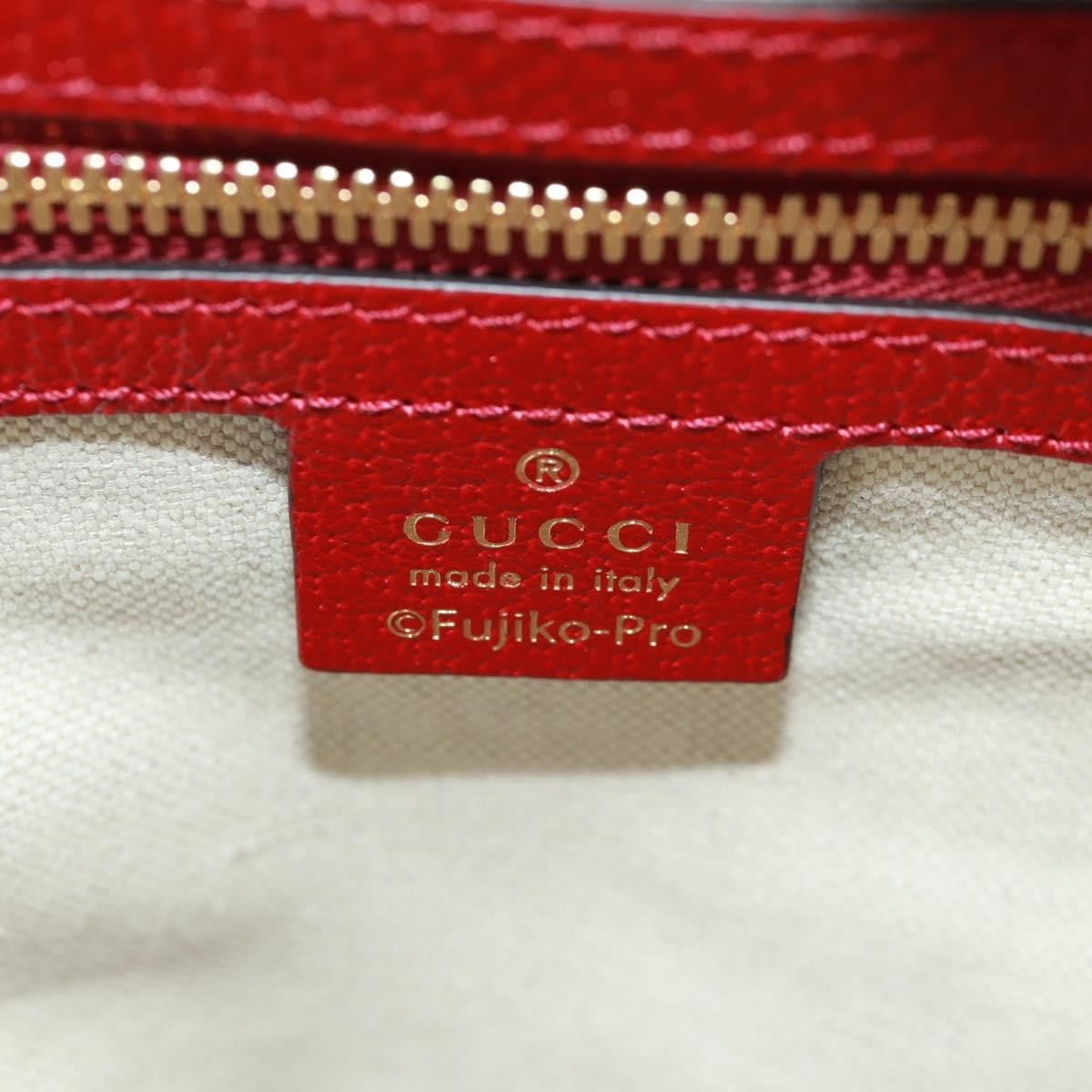 Gucci Doraemon Zip Backpack Printed Mini Gg Coated Canvas Beige Canvas Backpack Bag (Pre-Owned)